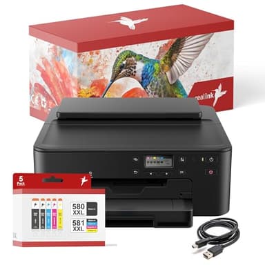 realink Bundle TS705a Drucker (OHNE Kopier- und Scanfunktion) mit 5er Set Druckerpatronen
