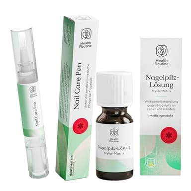 Health Routine® Intensiv-Set bei Nagelpilz & brüchigen Nägeln: CE-zertifizierte Myko-Matrix Lösung & Original Nail Care Pen – Gegen Verfärbungen & Nagelschäden – Made in Austria