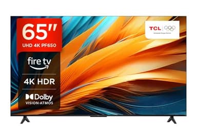 TCL 65PF650 65-Zoll 4K Ultra HD, HDR TV, Smart LED Fire TV (Dolby Vision, Dolby Atmos, DTS, HDR 10, Alexa integriert, Airplay2, Miracast)