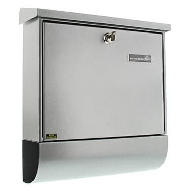 Burg Wächter Briefkasten-Set Vario 86720 SI, Silber, 420 x 377 x 115 (HxBxT)