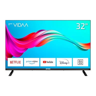 DYON Smart 32 VX - 32 Zoll (80 cm) Smart TV mit HD Triple Tuner (DVB-C/-S2/-T2), App Store, Prime Video, Netflix, YouTube, DAZN, Disney+ und Hotelmodus