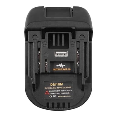 Namvo DM18M Akku-Adapter für Makita 18 V Elektrowerkzeuge, Konverter für 18 V 20 V oder für Milwaukee M18 18 V Lithium-Ionen-Akku zu Makita 18 V Akku