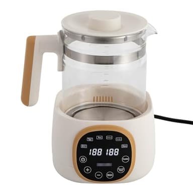 MINRS Flaschenzubereiter für Babys, 72h Warmhalten, Flaschenwärmer baby Wasserkocher Babynahrung mit Warmhaltefunktion Temperaturkontrolle, Memory-Funktion, LED-Digitalanzeigen, 1,3L