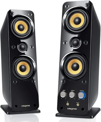 Creative GigaWorks T40 Series II - 2.0 Lautsprechersystem (Hi-Fi, Stereo/AUX-IN, Line-IN/16W RMS) schwarz