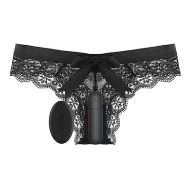 Vibrator mit Fernbedienung Vibration für Frauen und Sexy Unterwäsche Sex Spielzeug für die Frau Klitoris Stimulator Leise Mini Vibratorensets für Paare mit 10 Modi LZYLWC (L)