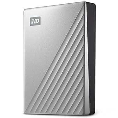 WD My Passport Ultra for Mac externe Festplatte 5 TB (mobiler Speicher, herunterladbare Software, Passwortschutz, Mac kompatibel, einfach einzusetzen) Silber