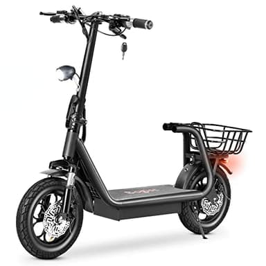 E Scooter Elektroroller Erwachsene E Roller 48V 11AH Elektro Roller mit LED Licht, Elektroscooter 12" Luftreifen, M5 Pro