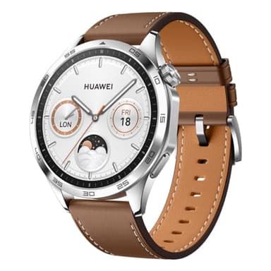 HUAWEI Watch GT 4 Smartwatch, bis zu 2 Wochen Akku, iOS & Android™, Kalorienmanagement, professionelle Gesundheitsüberwachung, SpO2, GPS, 46MM, Braun