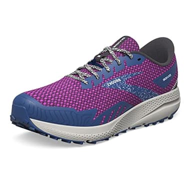 Brooks Damen Divide 4 Sneaker, Purple Navy Oyster, 38.5 EU