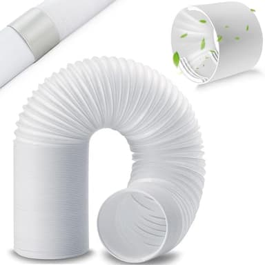 Abluftschlauch Klimagerät mit Adapterr Ø150mm,1.5 Meter Klimaanlage Schlauch Verlängerung,Klimaanlagen Abgasschlauchkupplung,Klimaschlauch für Klimaanlage,Abzugshaube, Wäschetrockner