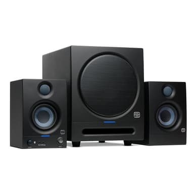 PreSonus Eris 3.5BT Gen 2, 3,5"-Aktivlautsprecher für Multimedia, Gaming, hochwertige Studio-Musikproduktion mit Bluetooth, 50 W Leistung,Schwarz
