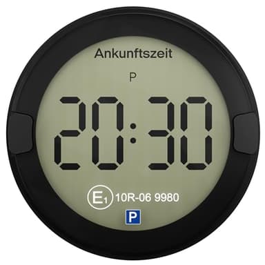 OOONO P-DISC NO2 - Elektronische Parkscheibe mit Zulassung fürs Auto - Automatische Digitale Parkscheibe Elektrisch mit Zulassung vom KBA nach StVO - Elektrische Parkuhr Auto zugelassen