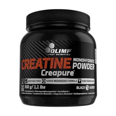 Olimp Sport Nutrition- Creapure Monohydrat Powder (500 g). 100% mikronisiertes Kreatinmonohydrat, reines Original-Creatinmonohydrat Creapure™ in Pulverform
