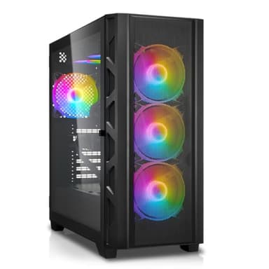 Gaming PC (Ryzen 5 5600G 6X 4.4 GHz, Vega Grafik, 16 GB DDR4 RAM High Speed, 1TB SSD, Win 11 Pro) RGB Gamer