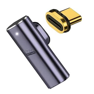 Hsthe Sea Typ-C USB C 90 Grad magnetischer Adapter USB4.0 PD 140 W unterstützt 8K@60 Hz 40 Gbit/s Videoausgang