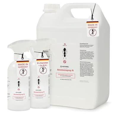 LTK-008 BIODELTA Ameisen-Bundle 2 x 500ml + 1x 5L - Anti Ameisenmittel zum Ameisen bekämpfen im Haus & Garten - Mittel gegen alle Arten von Ameisen - Langzeitwirkung - fleckenfrei