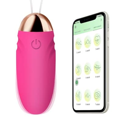 LZYLWC APP-Vibrationsvibrator, Sexspielzeug für Frauen aus Silikon mit 9 Modi Erotisches Sexspielzeug Bullet-Vibratoren, Vibratorstarb Frauen Klitoris Dildo Sex Toys（rosarot）