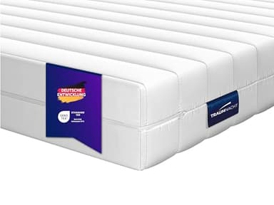 Traumnacht Basic 2 in 1 Duo - orthopädische 7- Zonen Kaltschaummatratze, Härtegrad 2 und 3, Öko-Tex zertifiziert 90 x 200 cm, Höhe 12 cm, produziert nach deutschem Qualitätsstandard