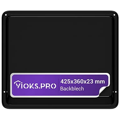 Vioks.pro Backblech 425x360x23 mm Emailliert - Ersatz für AEG Electrolux 387028720/2 - für Backofen AEG, Electrolux u.a.