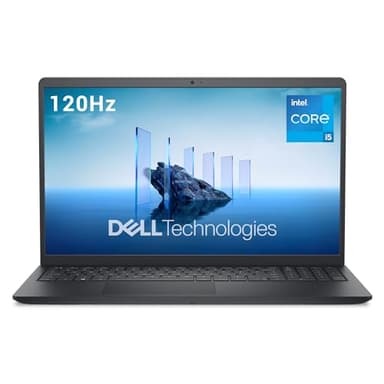 Dell 15 Laptop DC15250 15,6" FHD (1920 x 1080) 120Hz, Intel Core i5-1335U, Intel UHD Grafik, 16GB DDR4 RAM, 512GB SSD, Windows 11 Home, QWERTZ-Tastatur – Schwarz