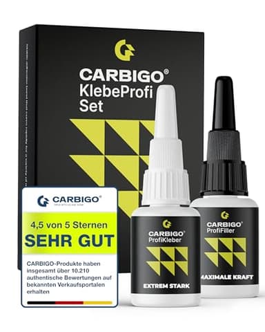 KlebeProfi Sekundenkleber Set I Kleber extra stark I Kombi aus Superkleber & Granulat für dauerhaft stabile Verbindung I Metallkleber, Kunststoffkleber, Textilkleber wasserfest (XXL)