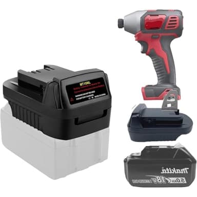 MT18MIL Akkuadapter für Makita auf Milwaukee Werkzeug, Adapter Konvertierung für Makita 18V Lithium-Akku auf Milwaukee M18 18V Elektrowerkzeuge