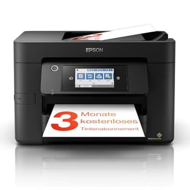 Epson Workforce Pro WF-4820DWF 4-in-1 Ink Multifunctional Device (Print, Scan, Copy, Fax, ADF, WiFi, Ethernet, NFC, Duplex, Single Cartridges, DIN A4), incl. 3 Months ReadyPrint Flex Ink Tariff, Black