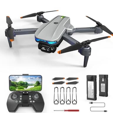 FERIETELF T29 Drohne mit Kamera für Kinder, RC Drone Quadcopter, 3D Flip, Spielzeug und Geschenke für Anfänger, Jungen und Mädchen(Light grey)