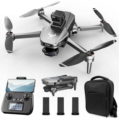 X-Verse ZLL SG109 MAX2 Drohne mit Kameras 4K, unter 249g, 3-Achsen Gimbal Stabilisierung, 360° Hindernisvermeidung, 30 Minuten Flugzeit, GPS Faltbarer Quadcopter mit Bürstenlosem Motor, 3 Batterien