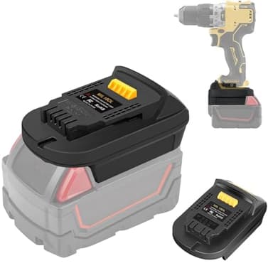 MIL18DL für Milwaukee für Dewalt Batterieadapter (Konverter für Milwaukee M18 Akku auf für Dewalt 20V Elektrowerkzeuge)