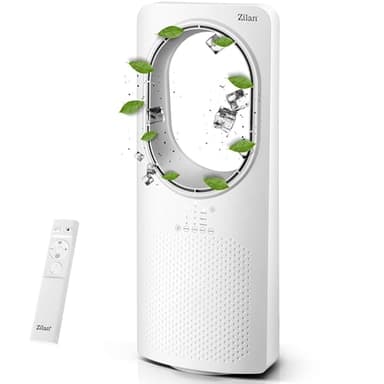 Zilan Turmventilator mit Fernbedienung Aircooler Luftkühler Design Standventilator energiesparend leise oszillierend Bodenventilator Säulenventilator mit Kühlung Tower Fan Mobile Klimaanlage