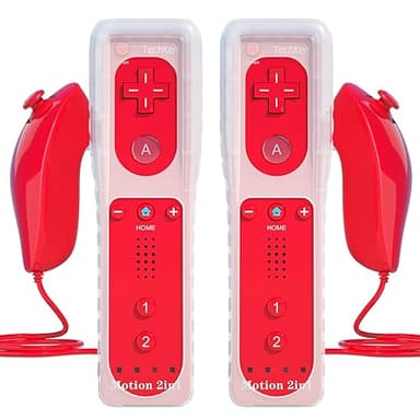 TechKen Controller für Wii mit Motion Plus und Nunchuk Fernbedienung Ersatz für Wii/WiiU