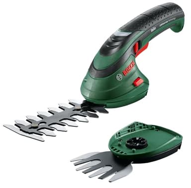 Bosch Akku Grasscheren Set Isio (3,6 Volt, Messerlänge 12 cm, Messerabstand 8 mm, in Softcase)
