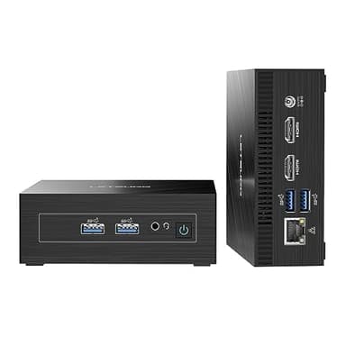 LETSUNG Mini-PC GoLite 11 mit Intel Celeron N4000 (bis zu 2,6 GHz), 8 GB LPDDR4, 128 GB M.2 SSD, Mini-PC, Windows 11 Pro, NUC-PC, Dual-WLAN 5/BT 4.2/HDMI, für Büro/Arbeitszimmer/Zuhause
