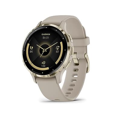 Garmin Venu 3S – GPS-Fitness-Smartwatch mit Bluetooth Telefonie und Sprachassistenz, Ultrascharfes 1,2 Zoll AMOLED-Touchdisplay, Fitnessfunktionen, GarminMusic, GarminPay und Rollstuhlmodus
