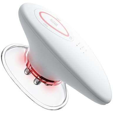 Eyoushow 3in1 Schröpfmassagegerät Massagegerät mit Lymphdrainage Gerät Cellulite Massagegerät Massage Gun und EMS & Rotlicht Funktion für Zur Gesichtsstraffung und Körperkonturierung, tragbar