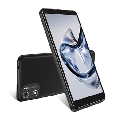 XGODY Handy Ohne Vertrag X32, 5,5 Zoll Günstig Smartphone 2GB+16GB 128GB Erweiterbar Octa-Core Android 14 Handy, 4G Dual SIM Dual Standby, 8MP+5MP Kamera, 2850mAh Face ID GPS (Schwarz)