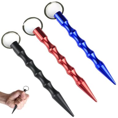 3Stück Notfallhammer Auto, Life Hammer, Kompakter Tragbarer Nothammer Auto,Glasbrecher Auto Essentials, Lebensretter für Notfälle im, Auto fensterbrecher, Auto 3er Set in Blau, Schwarz & Rot