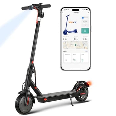 E Scooter mit Straßenzulassung 350W Motor,25-30km Reichweite,8.5" Wabenreifen Elektroroller Belastung LED bis 120kg 20km/h ABE Elektro Scooter Faltbarer E Roller für Pendeln Duales Bremssystem