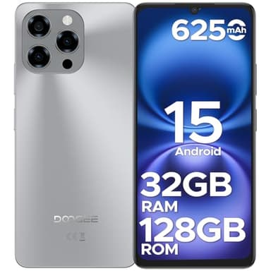 DOOGEE Note 58 Android 15 Handy Ohne Vertrag, 6250mAh, 32GB+128GB/2TB TF Smartphone, 6.75" HD+ IPS T7250 Octa Core Handy Günstig, 16MP+8MP, Dual SIM 4G Simlockfreie Handys, OTG, GPS, Face ID