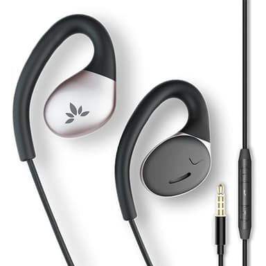 Avantree Resolve (Klein-Mittel) – Kabelgebundene Open-Ear Kopfhörer mit Mikrofon & Über-Ohr-Haken, für Frauen, Kinder & Junge Männer, ideal für Büro, Outdoor & Zuhause, 3,5mm AUX
