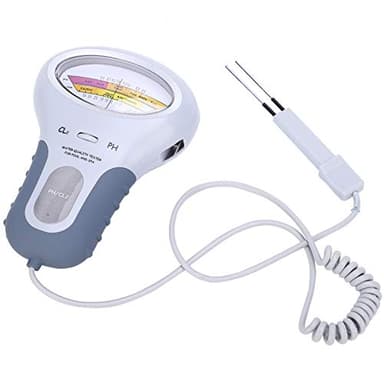 PH Messgerät Wasser, 2 in 1 Tragbares Digitales Wasserqualitäts-PH- und Chlor-Messgerät, Wassertester Trinkwasser mit Sonde für Schwimmbad, Aquarium Spa PC-102B CL2