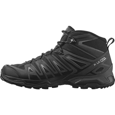 Salomon X Ultra Pioneer Mid Gore-Tex wasserdichte Herren Outdoorschuhe, Outdoor-bereit, Sicherer Fußhalt, Stabil und gedämpft, Black, 46 2/3