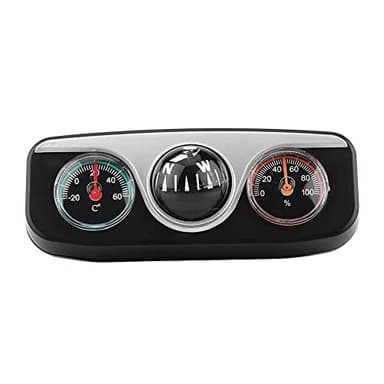 TKSE Armaturenbrett Kompass, 3 in 1 Auto LKW Armaturenbrett Navigationsrichtungskompass Thermometer Und Hygrometer