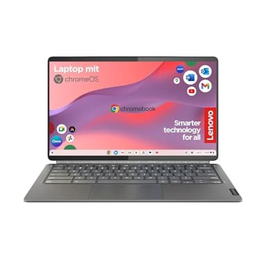 Lenovo IdeaPad Duet 5 Chromebook Laptop | 13,3" Full HD OLED Touch Display | Qualcomm Snapdragon 7c Gen 2 | 8GB RAM | 256GB eMMC | ChromeOS | QWERTZ | grau | inkl. Duet Folio Keyboard