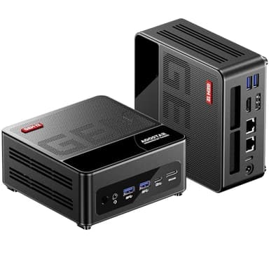 AOOSTAR GEM12 Max 8745HS Mini PC, Ryzen 7 8745HS Gaming PC, 16GB DDR5 RAM 512GB SSD PCIe 4.0, Mini Desktop Computer mit USB4, 4K HDMI2.1, DP1.4, WiFi6, BT5.2, Dual 2,5G LAN für Schule/Zuhause/Büro