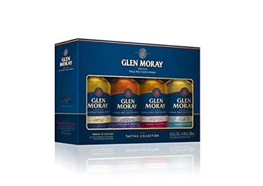 Glen Moray Probierset | Schottische Single Malt Whiskys aus der Speyside | mit Geschenkverpackung | 4 x 50 ml