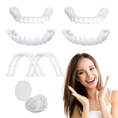 4 Stück Zahnblende Zum Aufstecken Zähne Zum Aufstecken Zahnersatz Zum Aufstecken Veneers Zähne Zum Aufstecken Zahnblende Zum Aufstecken Zähne Zum Aufstecken Zahnersatz Zum Aufstecken