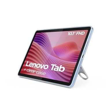 Lenovo Tab Tablet | 10.1" Full HD Display | MediaTek G85 | 4GB RAM | 64GB | Android 14 | Polar Blue | inkl. Klare Schutzhülle