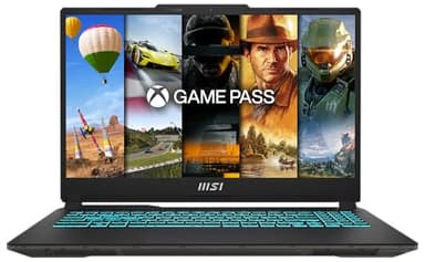 MSI Cyborg 15 Gaming-Laptop, 15,6" Full HD 144Hz, Intel Core i7-13620H, NVIDIA GeForce RTX 4060, 16GB RAM, 512GB SSD, Windows 11 Home, inkl. 1 Monat GamePass, QWERTZ Tastatur, Schwarz, A13VF-862